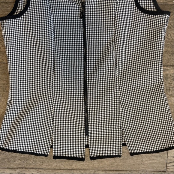 Vintage Jessica Gingham Plaid Full Zip Top - Picture 3 of 10